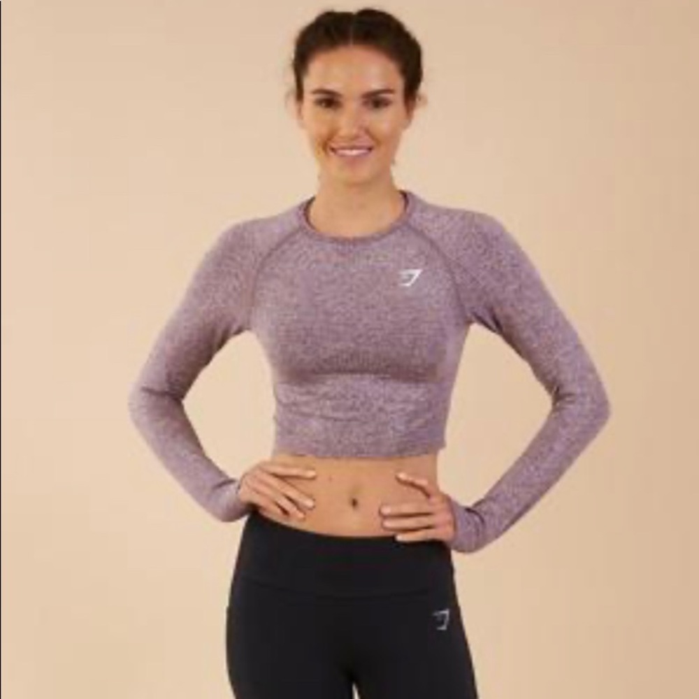 Gymshark long sleeve crop top